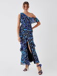 COAST Wzorzysta sukienka one shoulder (40)