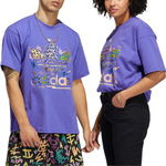 ADIDAS Fioletowy t-shirt LOVEUNI TRE HC3077 (S)