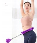 Hula hop z wypustkami JOKBEN 47/50 cm fuksjowy