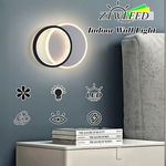 Lampa ścienna LED, 16 W, trójkolorowa, ściemniana, nowoczesna, okrągła
