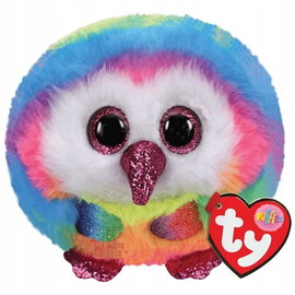 MASKOTKA BEANIE BALLS TĘCZOWA SOWA OWEN ORYGINALNA FIRMA TY