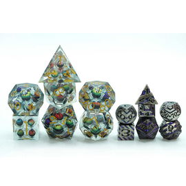 Kostki RPG Tysiąc Spojrzeń Zestaw 7 Płynnych Wielkich Kostek Kości