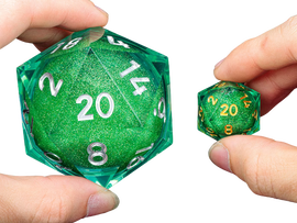 Kostka RPG Brokilon Gigantyczna Płynna Kostka K20 5,5 cm