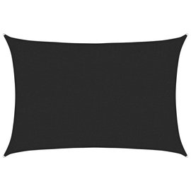 vidaXL Żagiel przeciwsłoneczny, 160 g/m², czarny, 2x3 m, HDPE