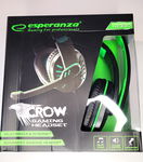 ESPERANZA SŁUCHAWKI Z MIKROFONEM GAMING CROW ZIELON