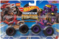 HOTWEILER vs STRATCH ATTACK Autka 1:64 Truck Auta Hot Wheels Monster Trucks