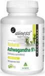 Aliness Naturalna ASHWAGANDHA aż 570mg MOCNY EKSTRAKT NERWY STRES SPOKÓJ