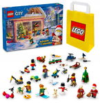 Kalendarz adwentowy LEGO City 60436 na 2024 rok + Torebka Prezentowa