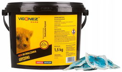 NAJMOCNIEJSZA PASTA VIGONEZ TRUTKA KUNY GRYZONIE 1,5kg DIFENAKUM 0,005/100G