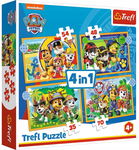 PUZZLE 4W1 WAKACYJNY PSI PATROL TREFL