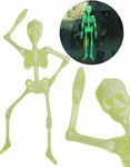 KOŚCIOTRUP SZKIELET HALLOWEEN FLUORESCENCYJNY ŚWIECĄCY 150 CM WISZĄCY