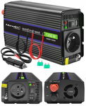 PRZETWORNICA SAMOCHODOWA AKUMULATORA 12V 230V 600/1200W QOLTEC MONOLITH USB