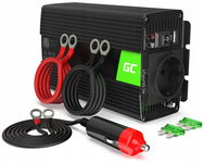 PRZETWORNICA SAMOCHODOWA GREEN CELL 12V 600W DO 230V CZYSTA SINUSOIDA