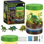 DINOZAUR OGRÓD TERRARIUM PROJEKTOR LAMPKA NOCNA PIASEK NAKLEJKI ROŚLINY