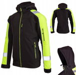 KURTKA ROBOCZA SOFTSHELL Bluza Robocza WODOODPORNA Ciepła ODBLASKOWA BHP