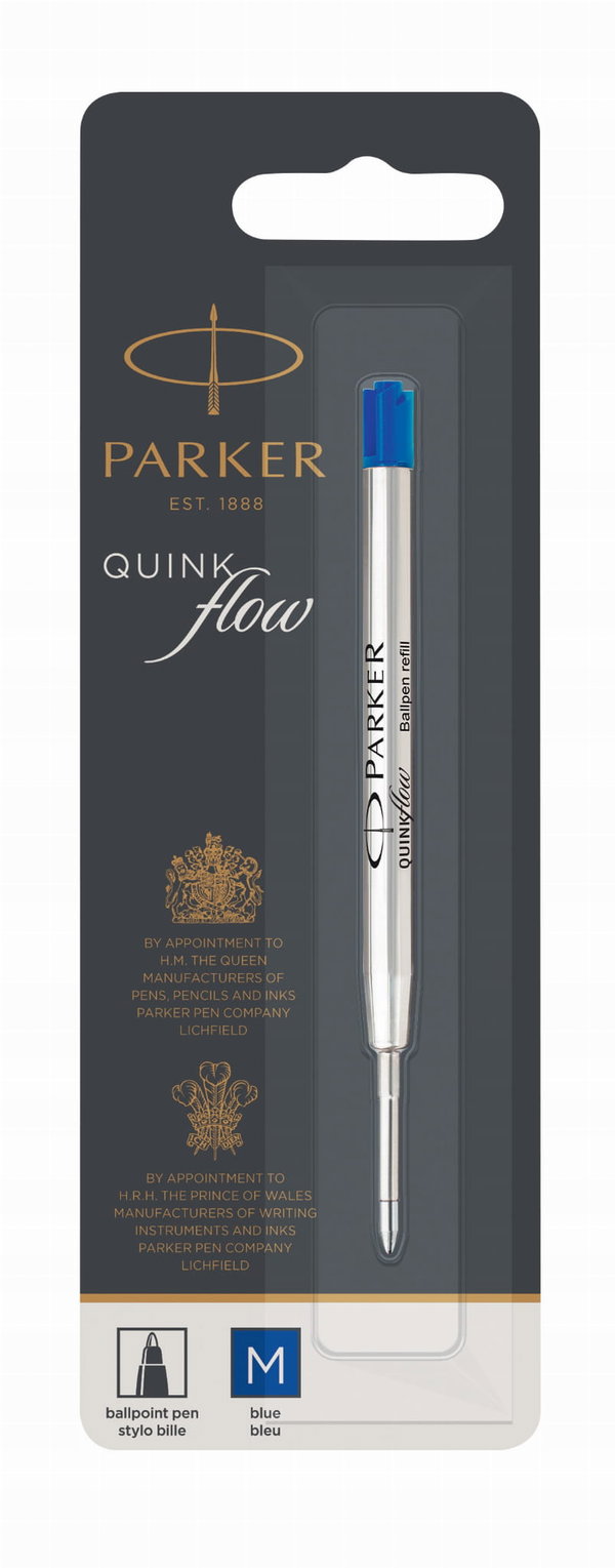 Wkład Parker do długopisów Quinkflow niebieski (F)