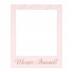 RAMKA do foto sesji różowa z napisem Wieczór Panieński 50x60 DIY