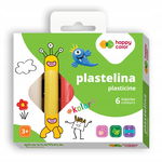 Plastelina szkolna okrągła 6 kolorów Happy Color