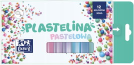 PLASTELINA PASTELOWA 12 KOLORÓW OXFORD