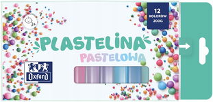 PLASTELINA PASTELOWA 12 KOLORÓW OXFORD
