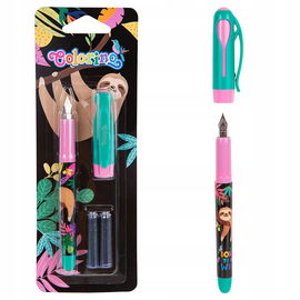 Pióro wieczne + 2 naboje Colorino Wildkid