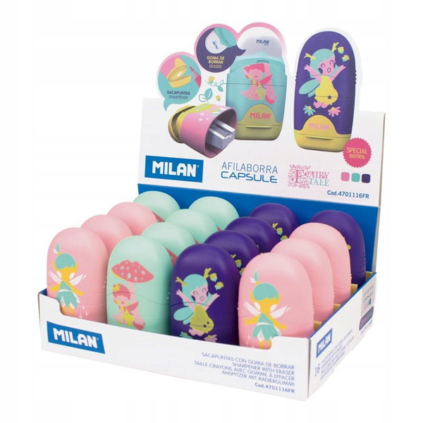 Temperówko-gumka Milan Capsule Fairy Tale 4701116