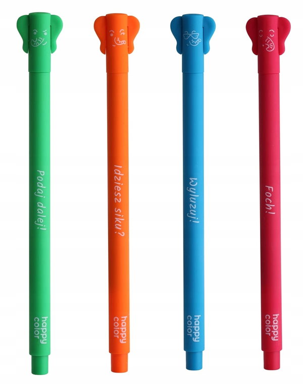 Długopis niebieski Happy Color mix kolor
