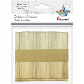Patyczki Titanum drewniane proste 93 x 10 mm 100 szt.