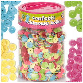 Cekiny confetti cekinowe kolorowe pastelowe 100g ASTRA mix kolorów