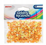 Cekiny tęczowe 8 mm żółte, Brewis