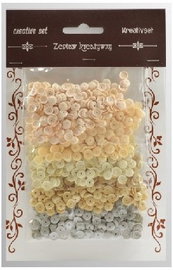 Cekiny 6mm 5 kolorów kremowych 30g, Galeria Hobby