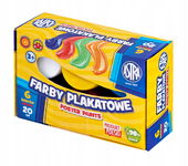 Farby PLAKATOWE ASTRA 6 kolorów x 20 ML