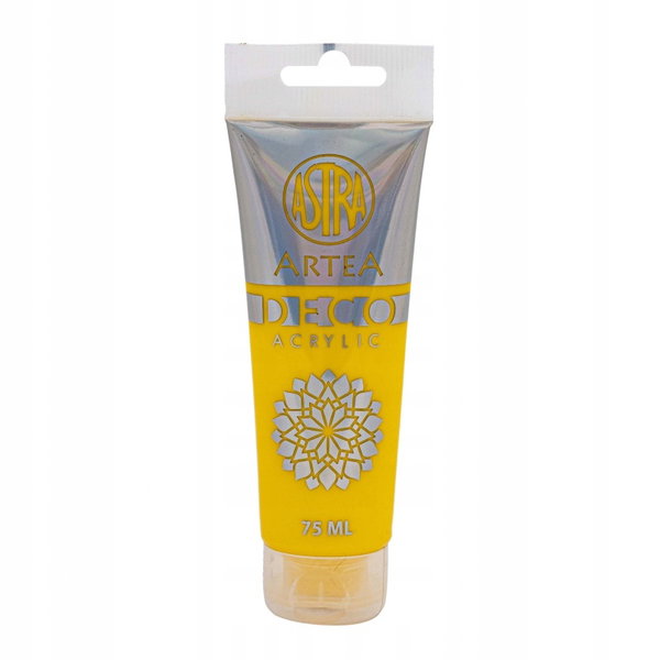 Farba akrylowa ASTRA DECO ARTEA 75ml ŻÓŁTY