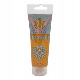 Farba akrylowa ASTRA DECO ARTEA 75ml METALICZNY ZŁOTY