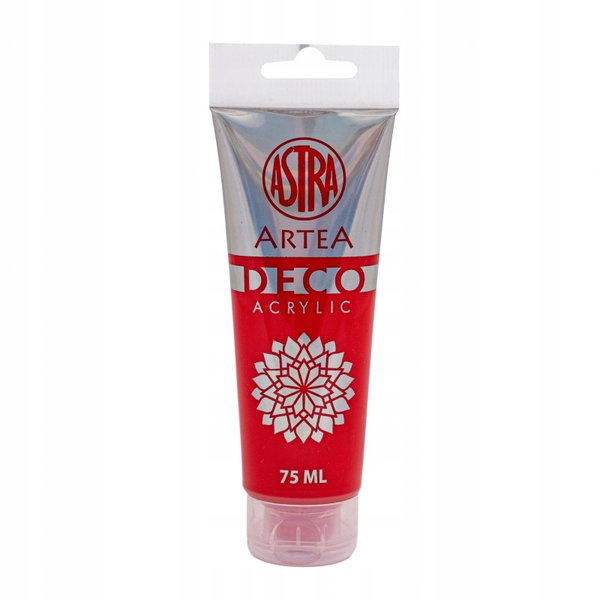 Farba akrylowa 75ml ASTRA Artea Deco Czerwona Jasna