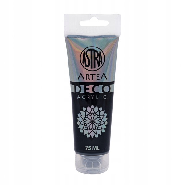 FARBA akrylowa Astra Deco Artea w tubce 75ml CZARNA