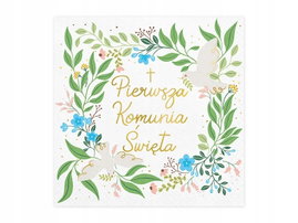 Serwetki Pierwsza Komunia Święta 33cm 20 szt./1opk.