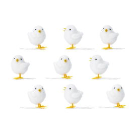 Kurczak wielkanocny, biały, 7 cm - 1 szt.