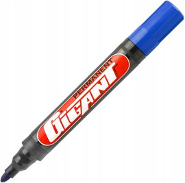Marker permanentny, okrągła końcówka, Kamet Gigant niebieski 1szt.
