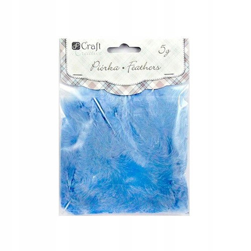 Piórka 5-12 cm niebieskie CEPI-005, 5 g Dp Craft