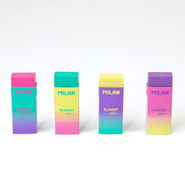 Gumka do mazania ścierania kolorowa szkolna biurowa SUNSET MILAN 1 szt.