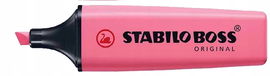 Zakreślacz STABILO boss pastel różowy ciemny 70/150