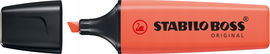 Zakreślacz STABILO boss czerwony pastelowy 70/140