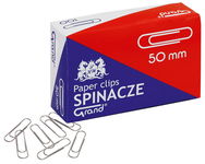 Spinacze srebrne biurowe 50mm 100 sztuk Grand