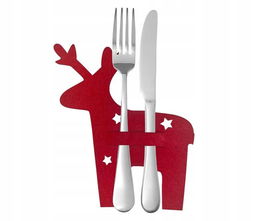 Etui na sztućce "Renifer",14,5x18 cm, 4 szt.