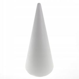 Ozdoba styropianowa - stożek styropianowy 15cm