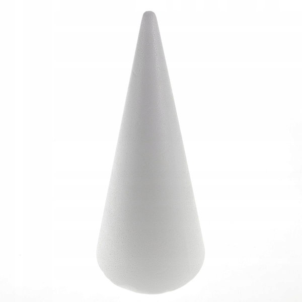 Ozdoba styropianowa - stożek styropianowy 15cm