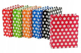 Adar Torebka prezentowa w kropki 32x26x10cm MIX