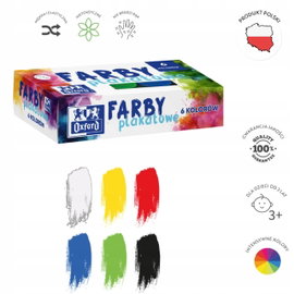 Farby plakatowe Oxford 6 szt. x 20 ml