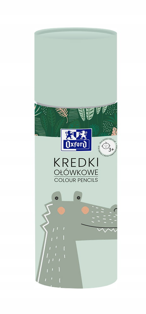 KREDKI OŁÓWKOWE W TUBIE OXFORD KIDS 24+2 KOLORY